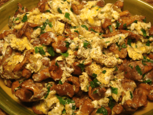 Omlette aux girolles