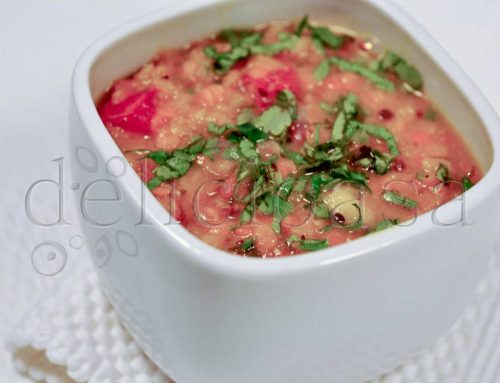 Linte rosie spicy si castraveti cu iaurt, Ottolenghi’s style