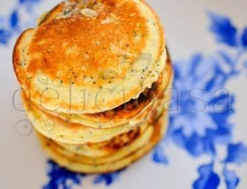 Lemon, Ricotta, poppy seeds pancakes