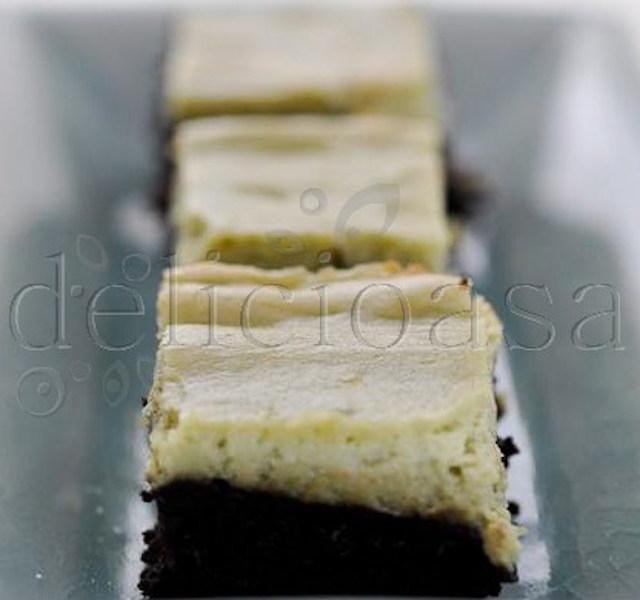 Brownies cu ceai verde Matcha