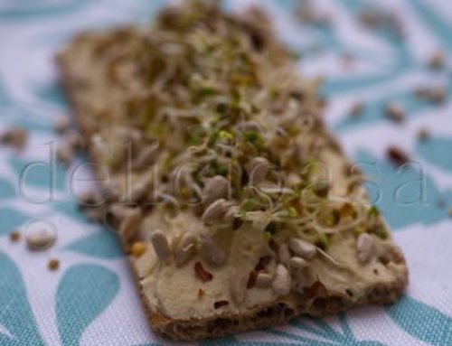 Mic dejun sanatos: hummus si seminte germinate de in & brocoli