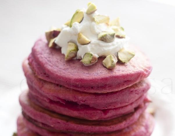 Beet pancakes