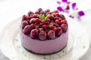 Tort cu mousse de rodie – raw vegan/de post