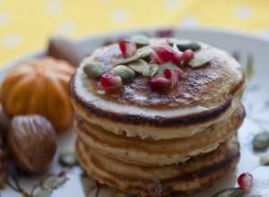 Pancakes cu mere si dovleac caramelizat