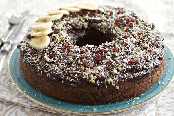 prajitura cu banane si ganache de ciocolata 3