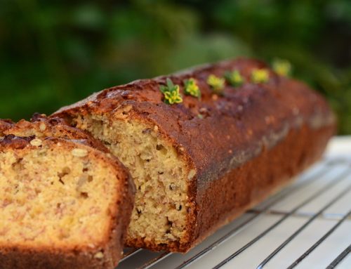 Banana bread cu aronia deshidratate