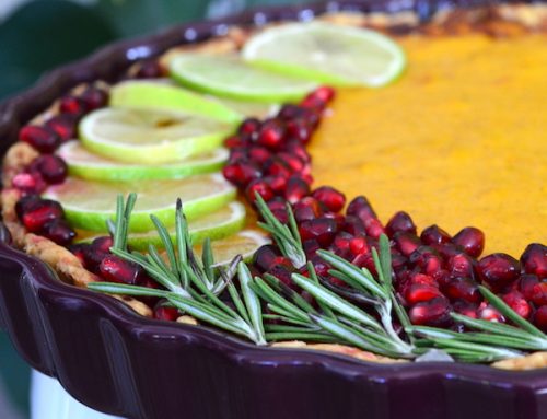 Pumpkin Pomegranate Tart